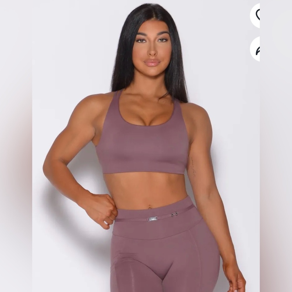 Bombshell Barbell sports Bra - color Mauve - size Small